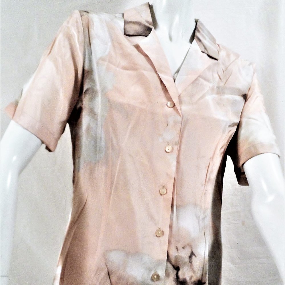 STEILMANN LONG BLOUSE TUNICS IN SILK/POLYESTER NWT